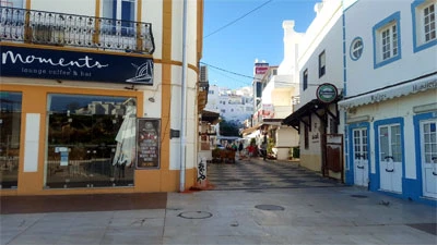 Resaturants and Bars in Albufeira on the Algarve in Potugal